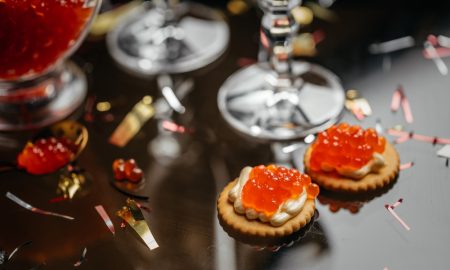 tartine cu icre rosii